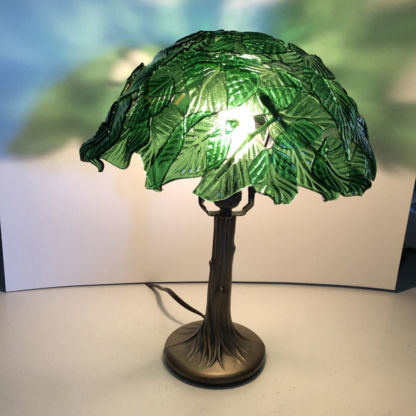 3D Glass Leaf Lamp