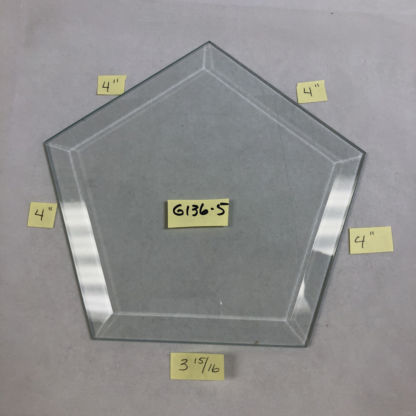 CFG136-5 Clear Pentagon Bevel - Image 2