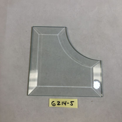 CFG214-5 Corner Beveled Glass  4" x 4" x 2"