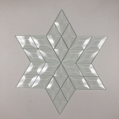 MMS 9000 Colored and clear beveled glass star cluster - Image 4