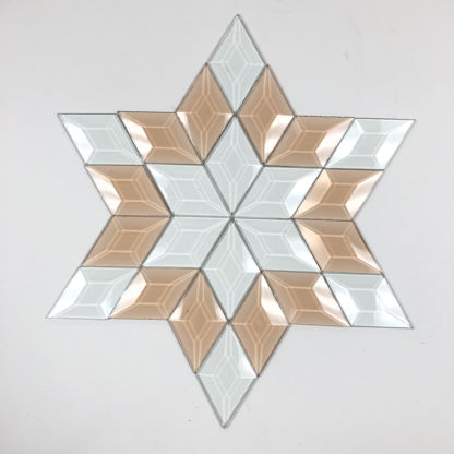 MMS 9000 Colored and clear beveled glass star cluster - Image 3
