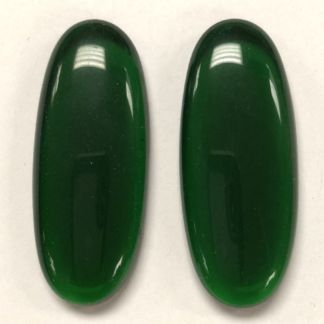 Smooth Oval Jewel Dk Green - HM4518-031 -18/45mm