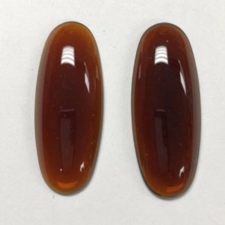 Smooth Dark Amber Oval Jewel HM4518-21