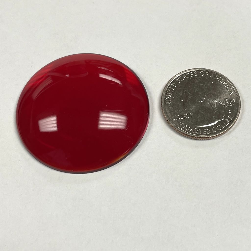 Smooth 40mm Round Jewel FB40-10 Red - Image 2