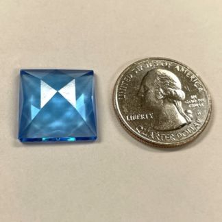 Faceted Square 18mm Jewel - Turquoise FQ18-05