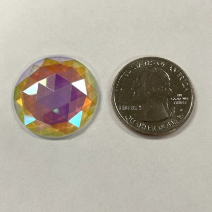 Dichroic 25mm Jewel BR25-01 Round Clear - Image 3