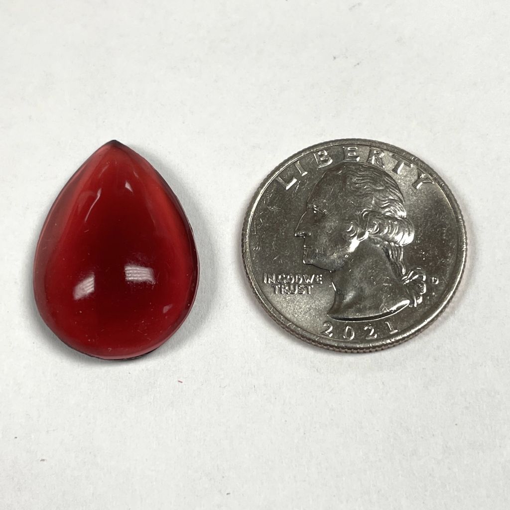 Smooth Teardrop Jewel HD2518-340 Cranberry - Image 2