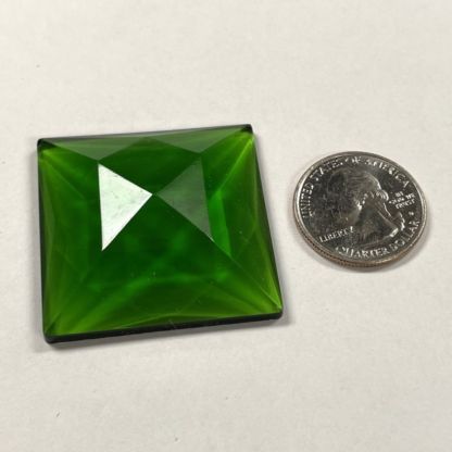 Faceted Square 40mm Jewel- Green FQ40-03 - Image 3