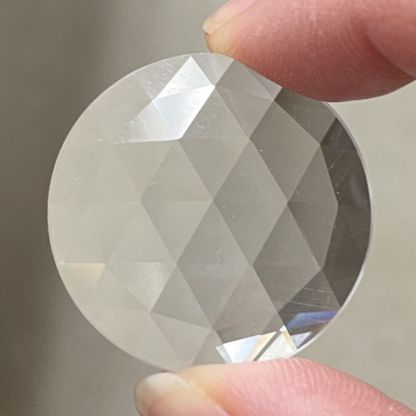 Faceted 30mm Round Jewel FR30-01 Clear