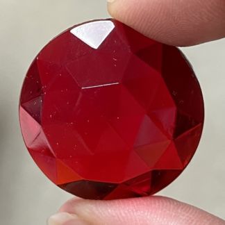 Faceted 30mm Round Jewel FR30-10 Red