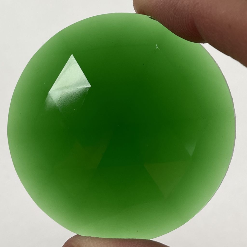 Faceted 50mm Round Jewel FR50-03 Green - Image 2