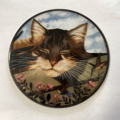 Painted Medallion Sleeping Kitty-PM021 - Image 4