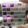 Dichroic Checkered Square 37mm Jewel - HSC37-01 Frosted - Image 4