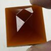 Faceted Square 30mm Jewel - Dark Amber FQ30-21