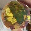 Dichroic Round 75mm Jewel BR75-02 Amber - Image 2
