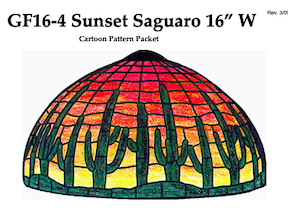 Worden GF16-4 Sunset Saguaro Lamp Pattern