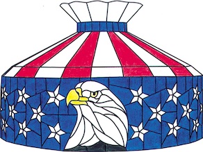 Worden P20-19 Little Bald Eagle Lamp Pattern