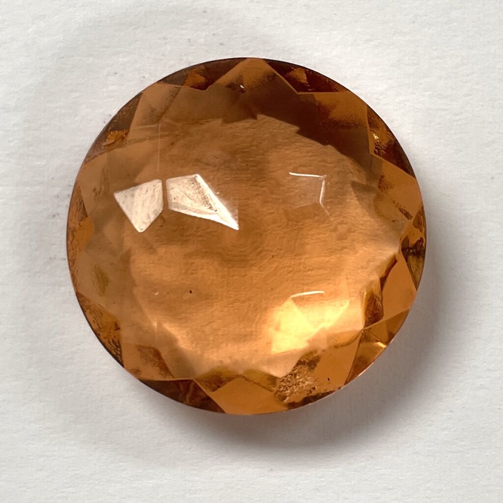 Faceted Jewel 357-08 Peach Double 25mm - Image 3