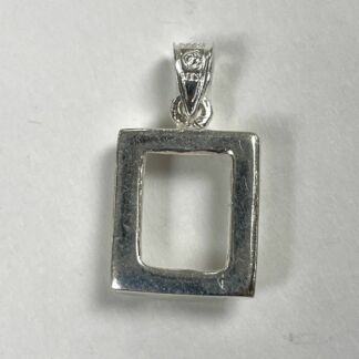 Sterling Silver Plated Small Pendant Frame-JL7261