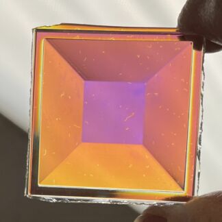 DS40-01 Dichroic Square 40mm Jewel -Clear