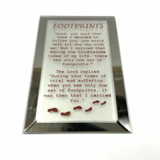 94086CF Foot Prints Beveled Mirror