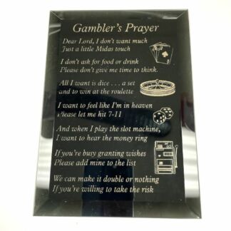 95010CF Gambler's Prayer Beveled Mirror