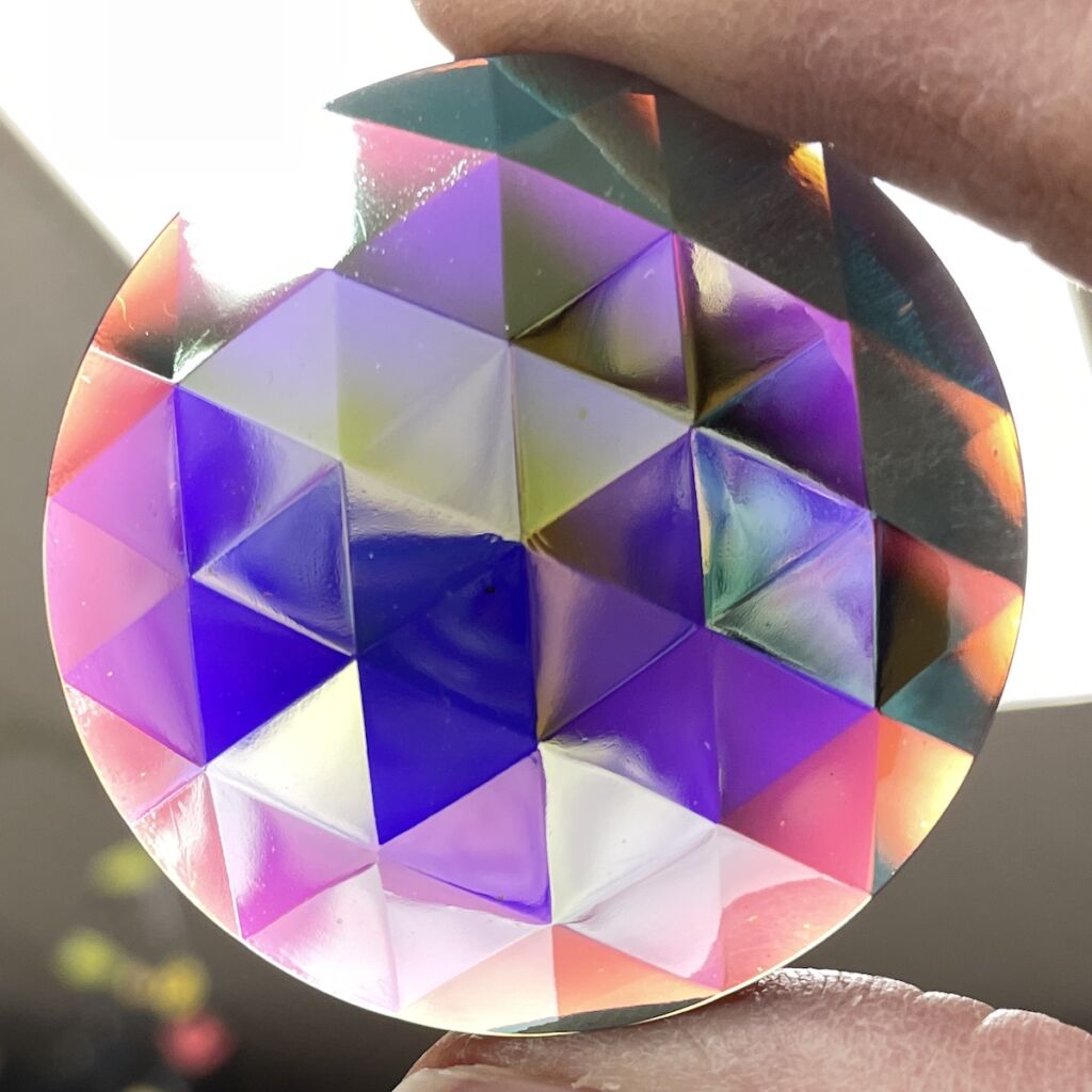 Dichroic Round 50mm Jewel BR50-350 Grape