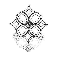 Clear Beveled Glass Cluster - HSB14