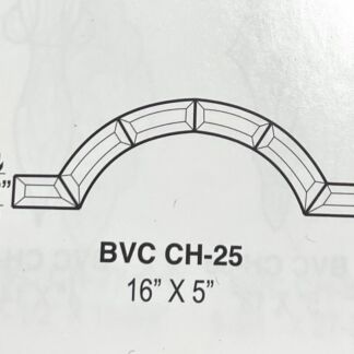 Glass Bevel Clear Border Top - HCH25