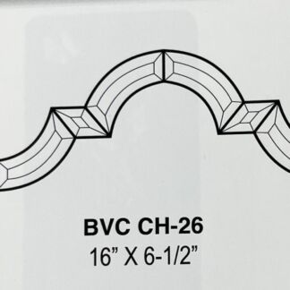 Glass Bevel Clear Border Top - HCH26