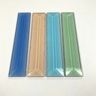 Rectangle Glass Bevel - 1" x 5" Colored