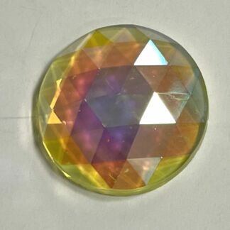 Dichroic 20mm Jewel BR20-313 Round Vaseline Yellow