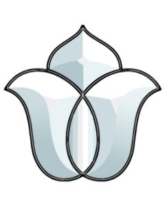 Clear Beveled Glass Cluster - 8507 Tulip