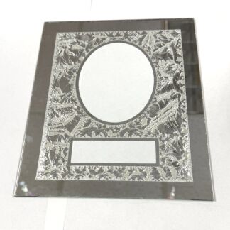 M81012 - Mirror 8" x 10" Rectangle with Center Oval/Rectangle